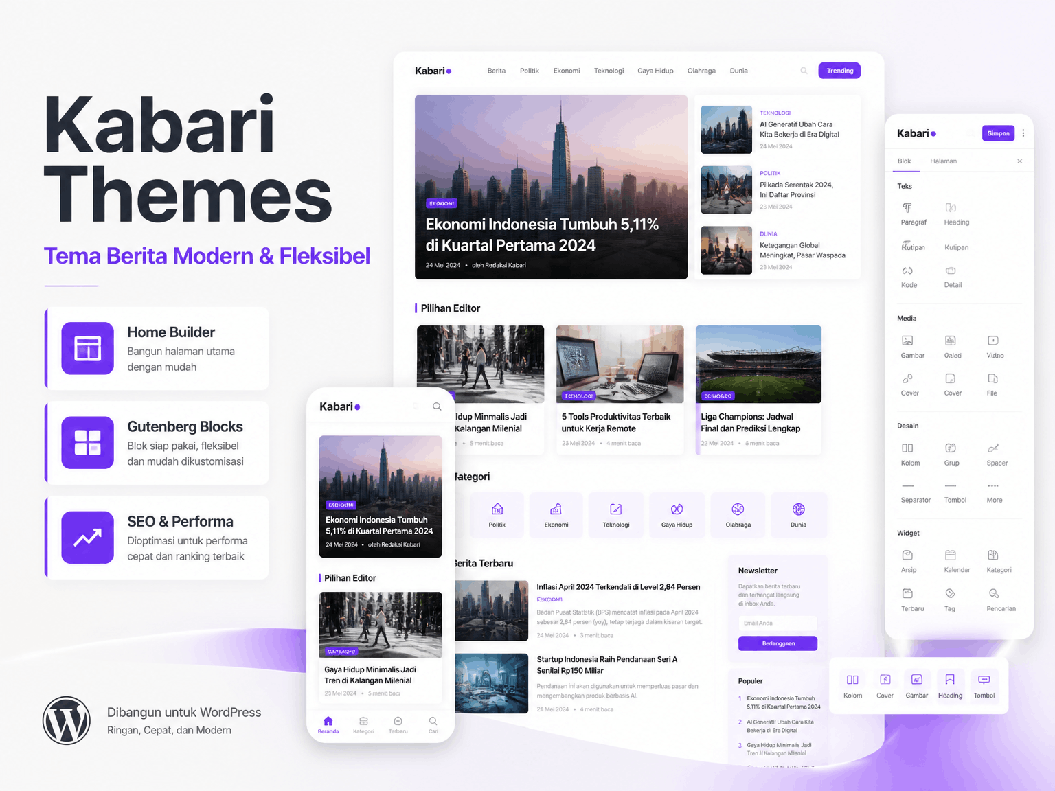 Kabari - Magazine/News Wordpress Themes