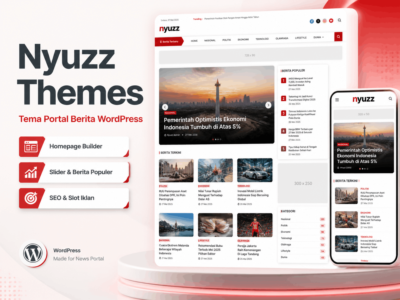Nyuzz - Newspaper Wordpress Themes